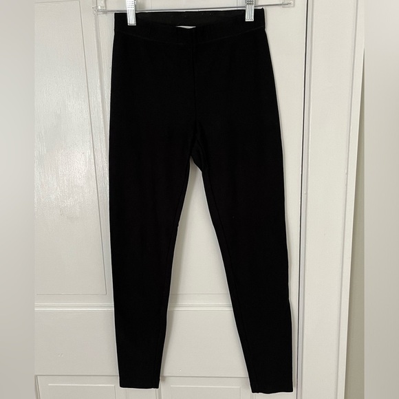 Vince Mid Rise Leggings Black Stretch Pull On Size Small Minimalist Contemporary - Picture 4 of 16